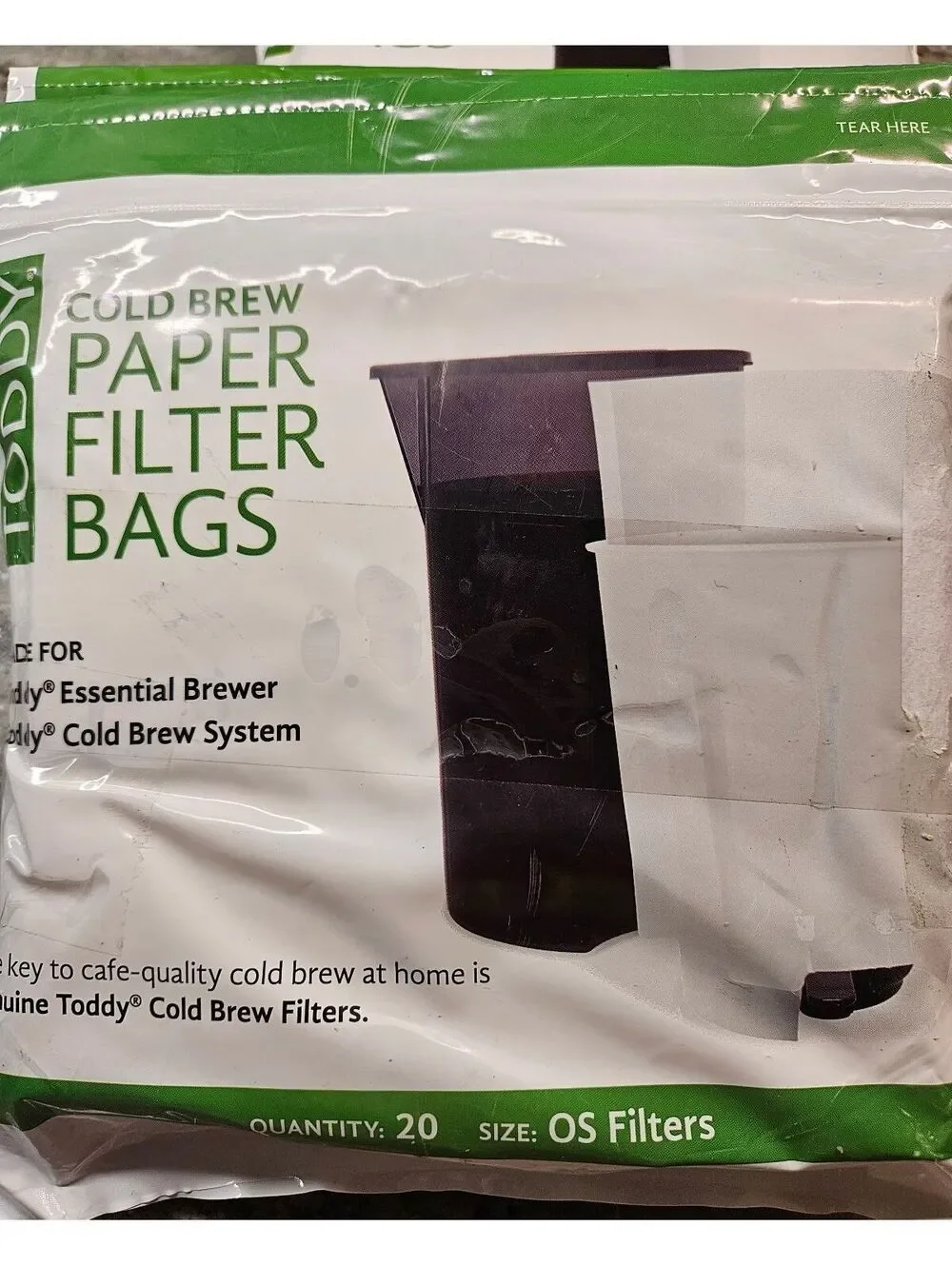 Lot of 200 Toddy Cold Brew Coffee Paper Filter Bags | 10 Packs of 20 | Bulk Lot